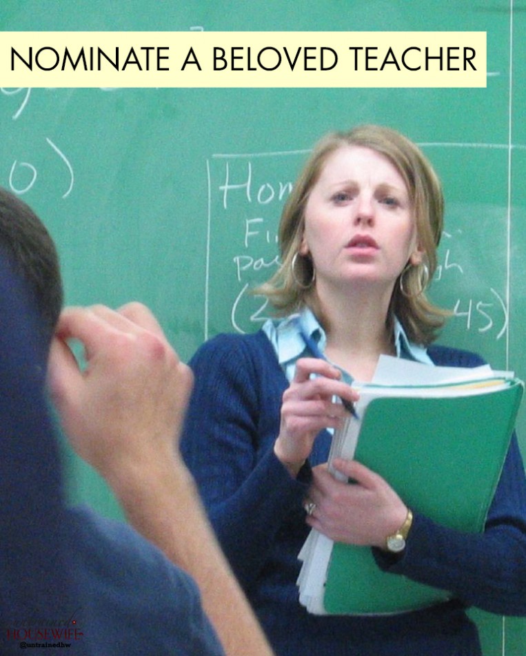 Nominate a Beloved Teacher