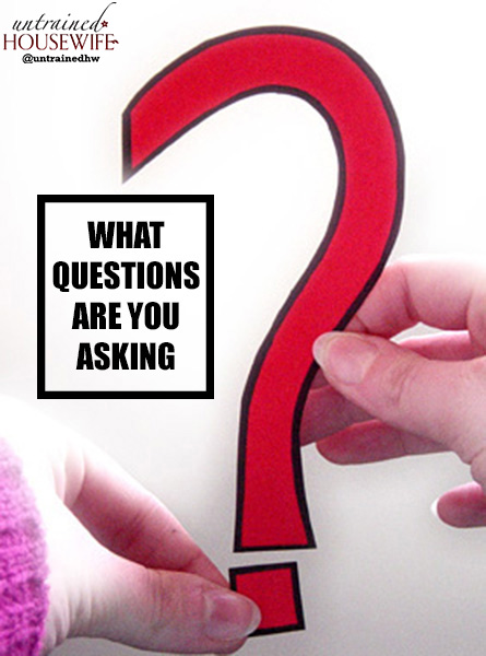 What Questions Are You Asking