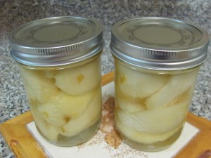 Jars of Canned Pears