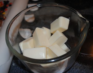 Cubes of Almond Bark