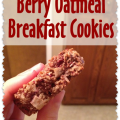 Healthy Berry Oatmeal Breakfast Cookies
