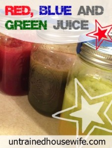 Red Blue and Green Juice