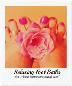 De-Stressing Aromatherapy Foot Baths
