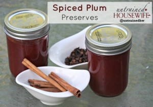 Spiced Plum Preserves to Can at Home