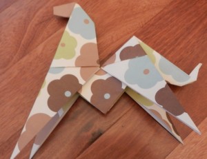 Origami Horse With Scrapbook Paper