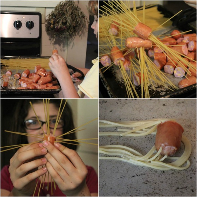 How to make pasta monsters