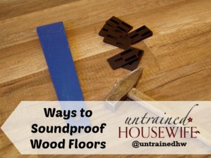 Ways to help wooden floors be more soundproof