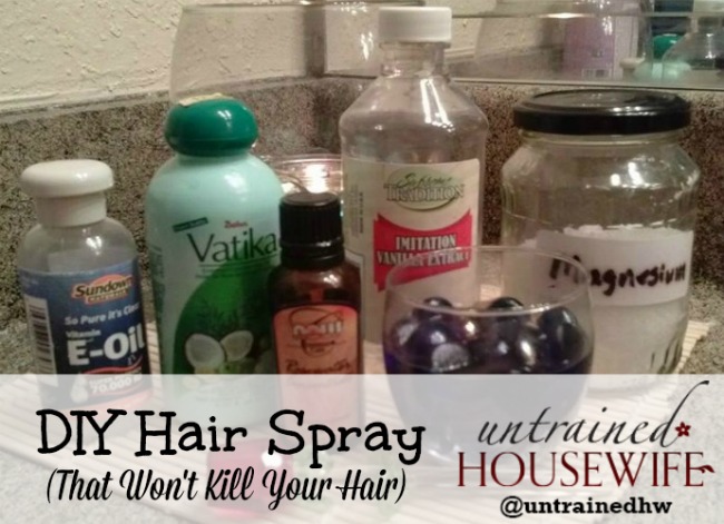 Make your own hair spray -- that's actually good for your hair!