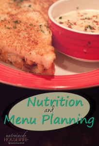 Nutrition and Menu Planning