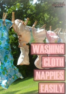 Washing Cloth Nappies Easily