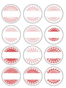 Medallion Labels Red Preview