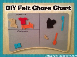 DIY Felt Chore Chart