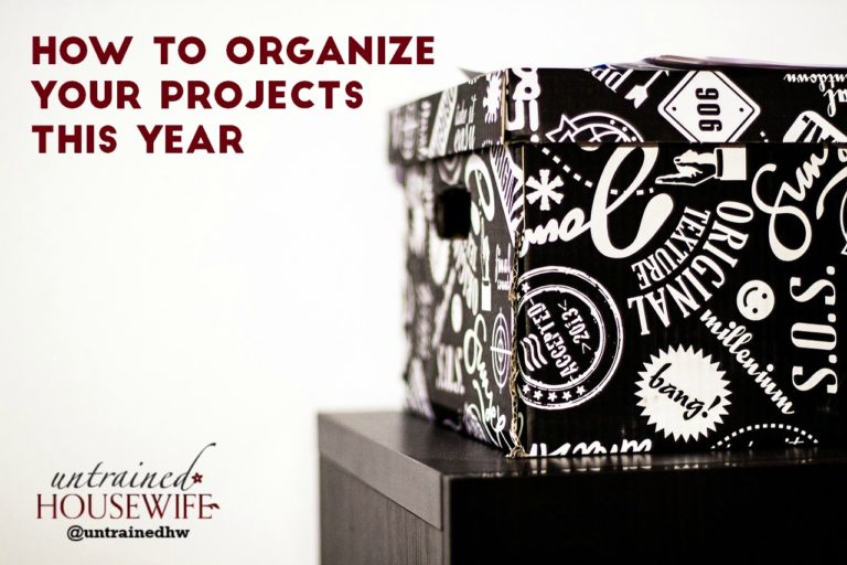 How to Organize Your Projects This Year