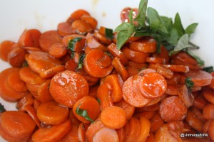 sweet basil carrot for side dishes
