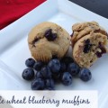 Whole wheat blueberry muffins with local produce