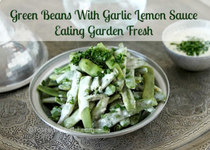 Green Beans Tarator Garlic Lemon Eating Fresh