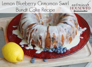 Lemon Blueberry Cinnamon Swirl Bundt Cake Recipe