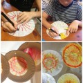 Making the Coffee Filter Sun Catcher