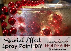 Special effect with spray paint DIY