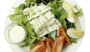 salad with raw ranch dressing