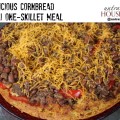One skillet meal - delicious cornbread chili