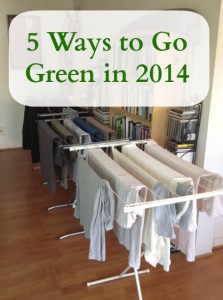 5 Ways to Go Green in 2014 - Challenge yourself to take these small steps this year