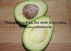Things you can do with avocados