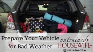 Prepare your vehicle for bad weather