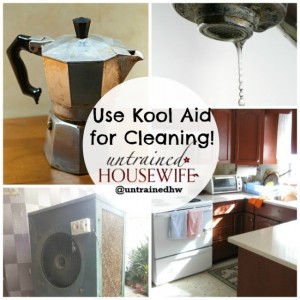 Who knew Kool Aid was so great for cleaning?